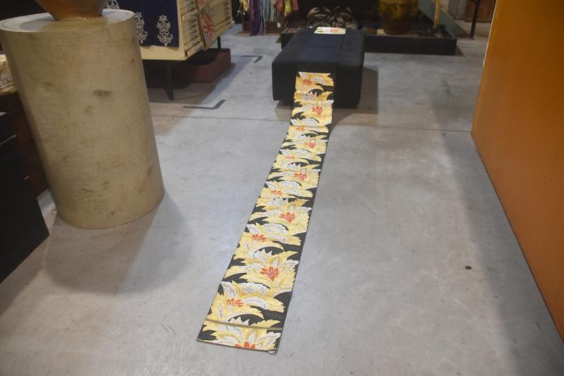Black and Swirls Obi/Table Runner Width:4000mm - Image 5