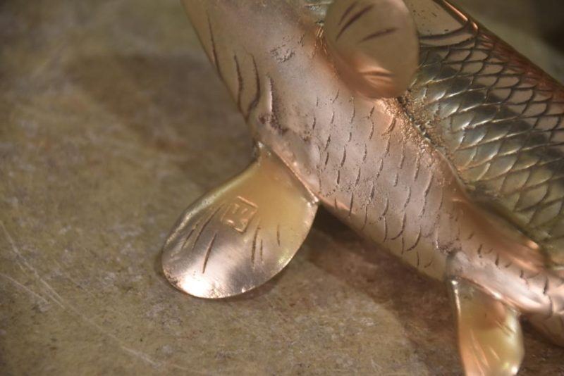 A Pair of Bronze Koi Okimono Width:260mm - Image 7