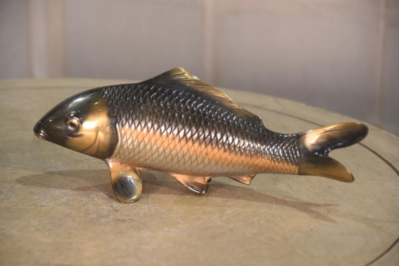 A Pair of Bronze Koi Okimono Width:260mm - Image 4