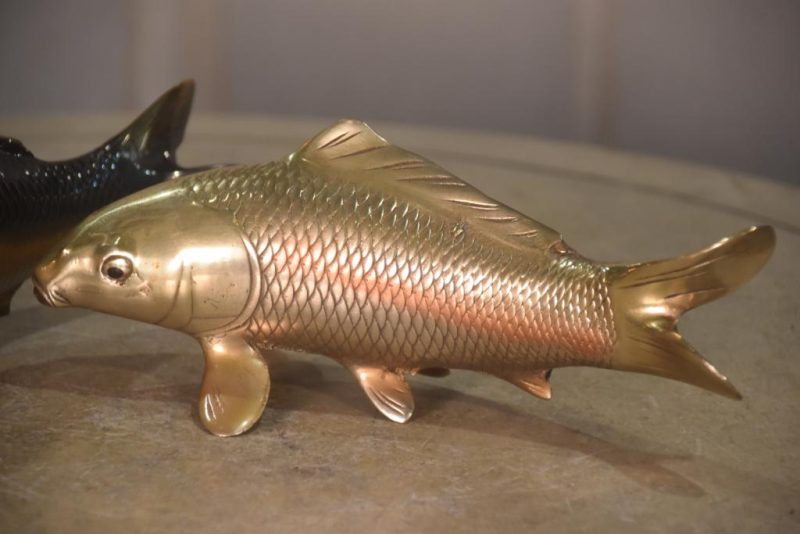 A Pair of Bronze Koi Okimono Width:260mm - Image 3