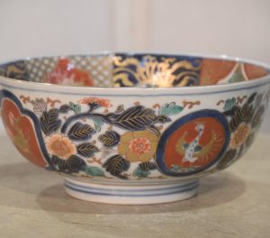 Japanese Imari Porcelain Bowl Width:240mm