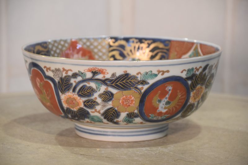 Japanese Imari Porcelain Bowl Width:240mm