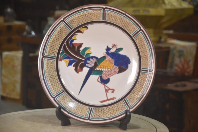Japanese Ko Kutani Pottery Plate