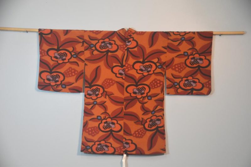 Earth & Flowers Japanese Vintage Silk Haori - Image 5