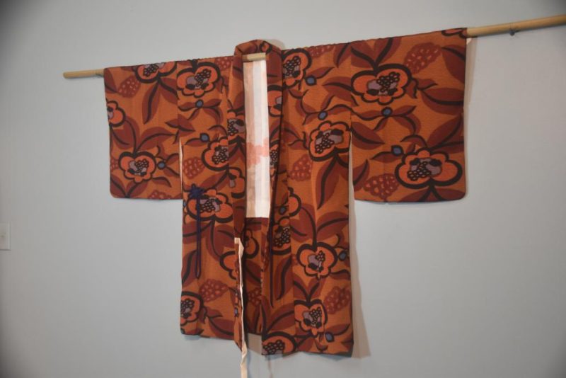 Earth & Flowers Japanese Vintage Silk Haori - Image 4