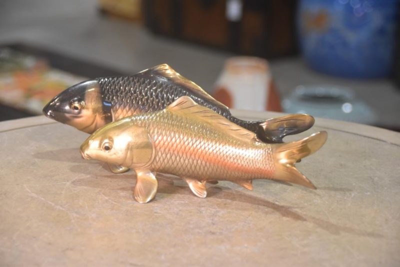A Pair of Bronze Koi Okimono Width:260mm - Image 6