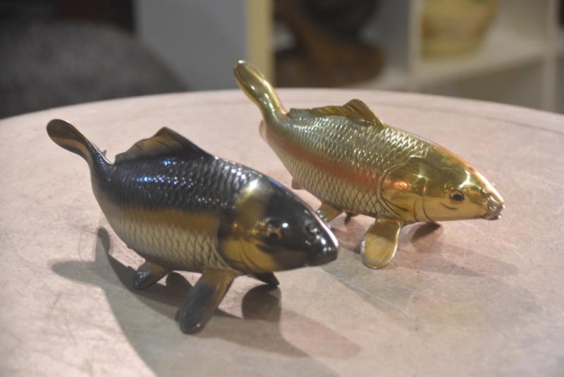A Pair of Bronze Koi Okimono Width:260mm - Image 5