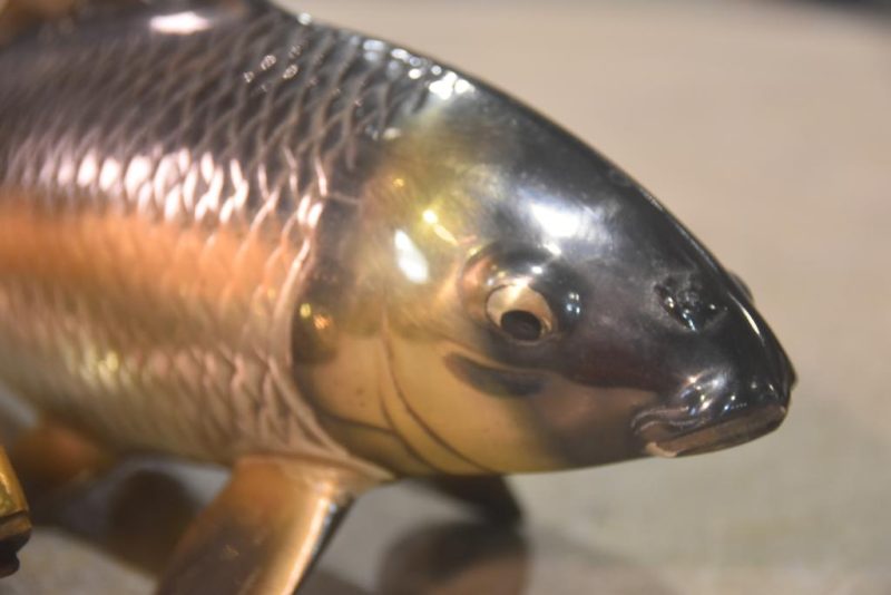 A Pair of Bronze Koi Okimono Width:260mm - Image 3