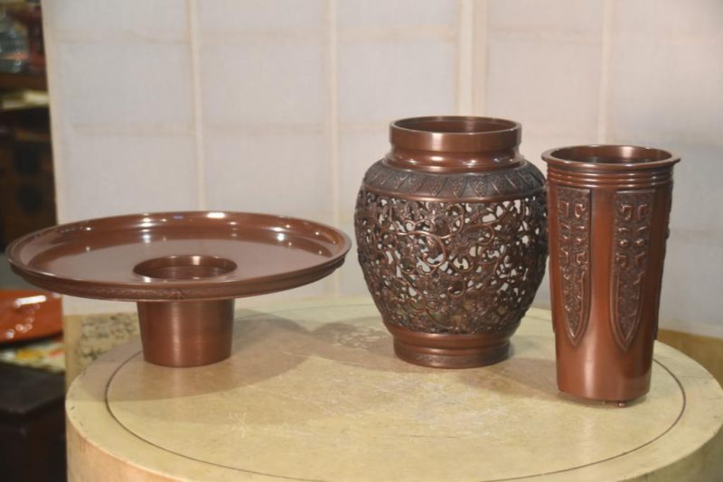 Bronze Usubata Vase Width:330mm - Image 3