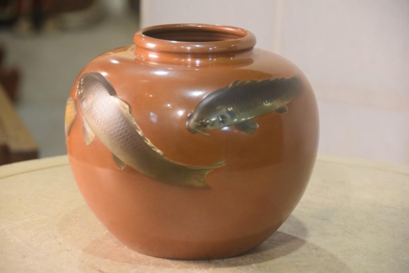 Japanese Koi Vase Width:210mm - Image 10