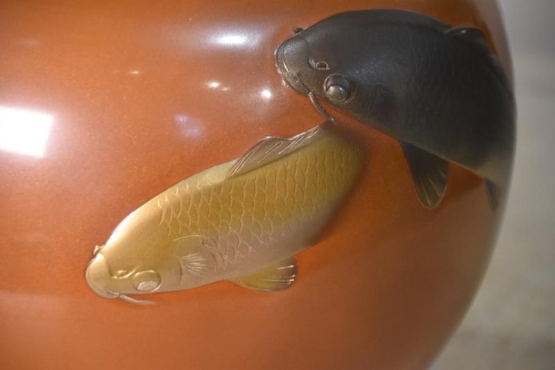 Japanese Koi Vase Width:210mm - Image 4