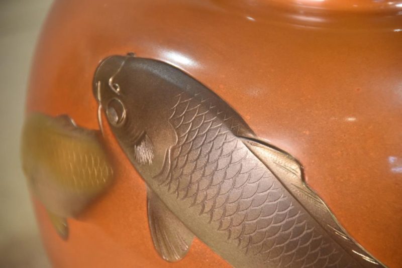 Japanese Koi Vase Width:210mm - Image 3