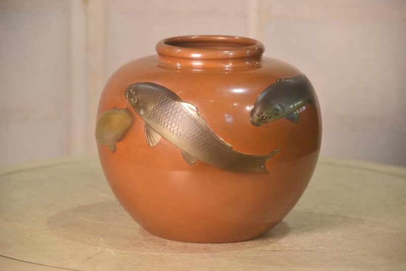 Japanese Koi Vase Width:210mm