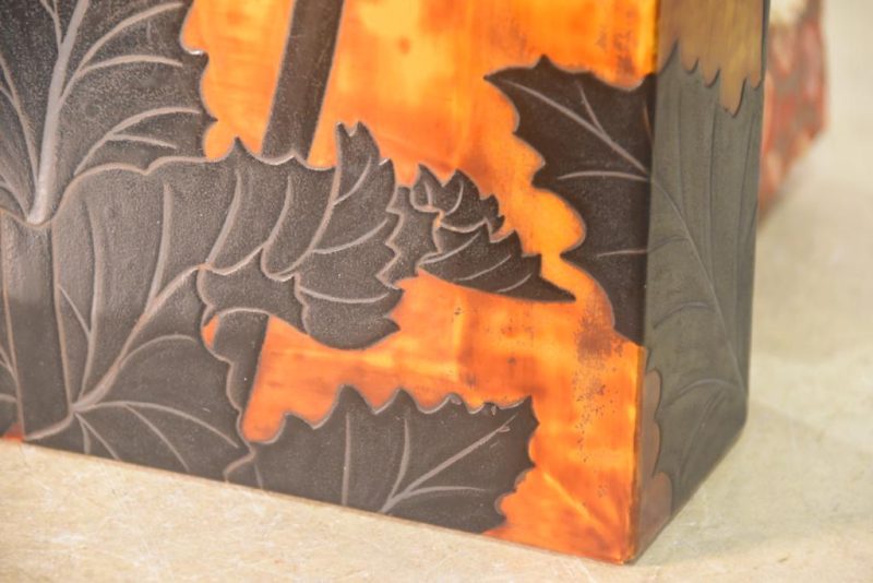 Japanese Lacquered Letter Box with Poppy Designs Width:380mm - Image 2