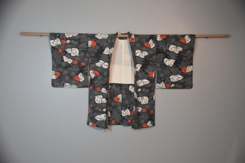 Vintage Black Studio Silk Haori Jacket