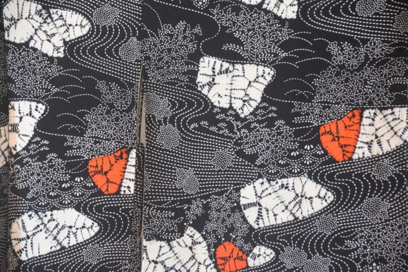 Vintage Black Studio Silk Haori Jacket - Image 5