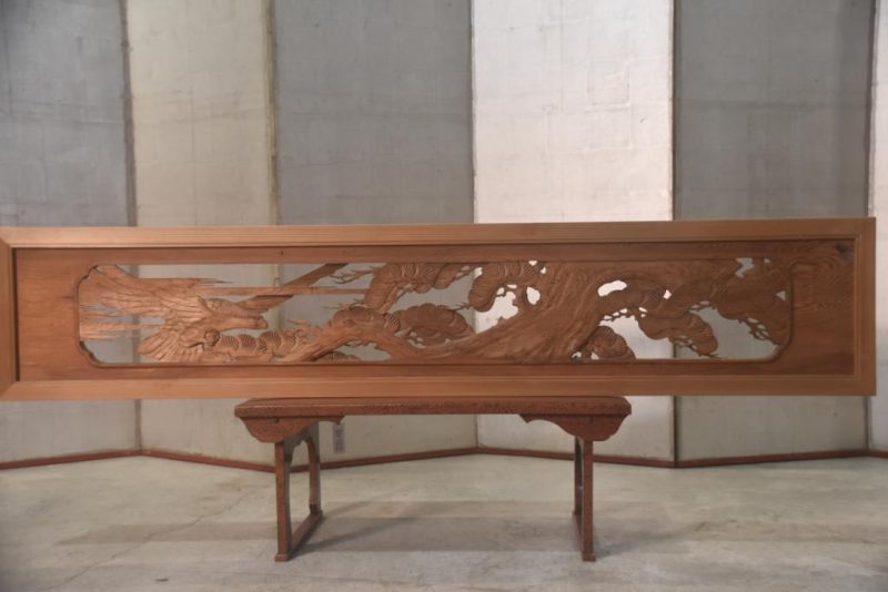 Japanese Carved Wooden Rama Transom Width:1710mm - Image 7