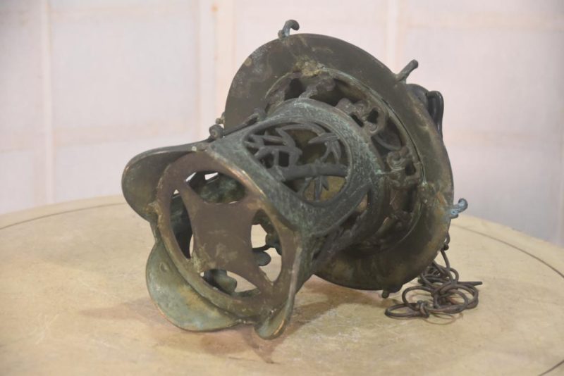 Japanese Bronze Hanging Lantern Width:200mm - Image 7