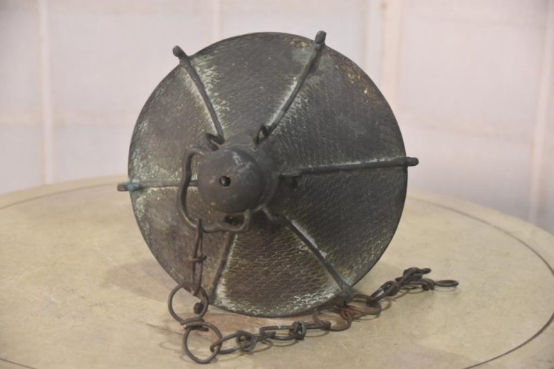 Japanese Bronze Hanging Lantern Width:200mm - Image 6