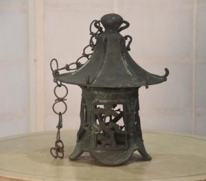 Japanese Bronze Hanging Lantern Width:200mm