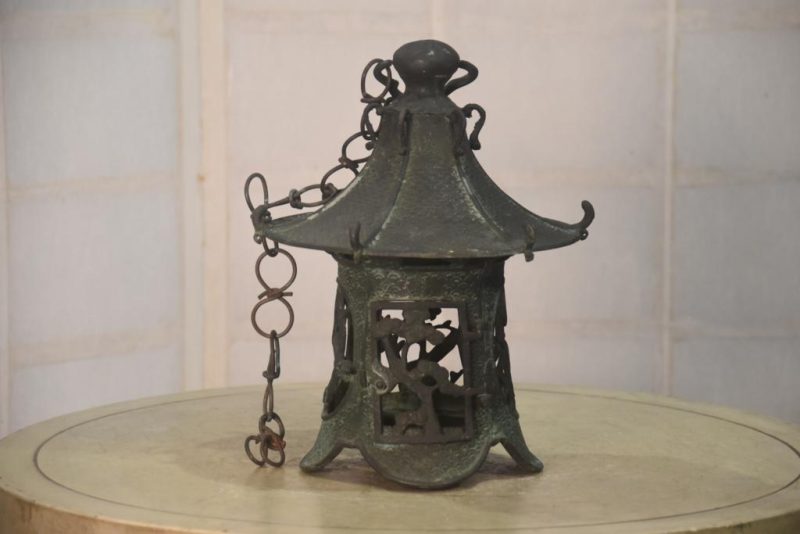 Japanese Bronze Hanging Lantern Width:200mm