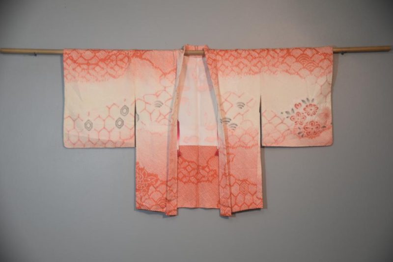 Apricot Fizz Shibori Silk Haori