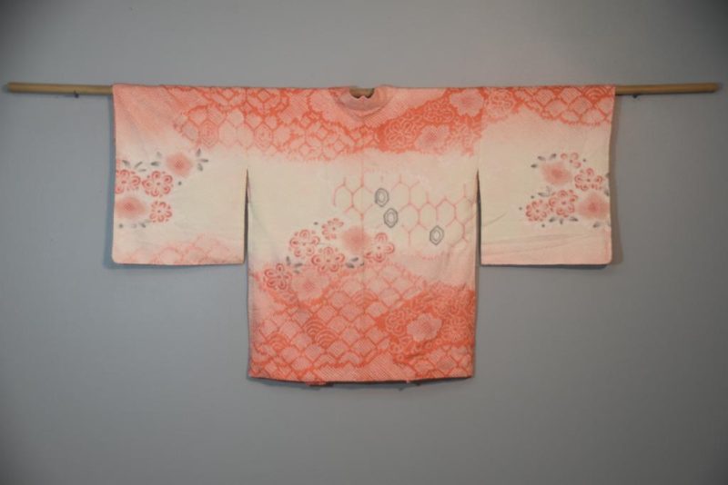 Apricot Fizz Shibori Silk Haori - Image 6