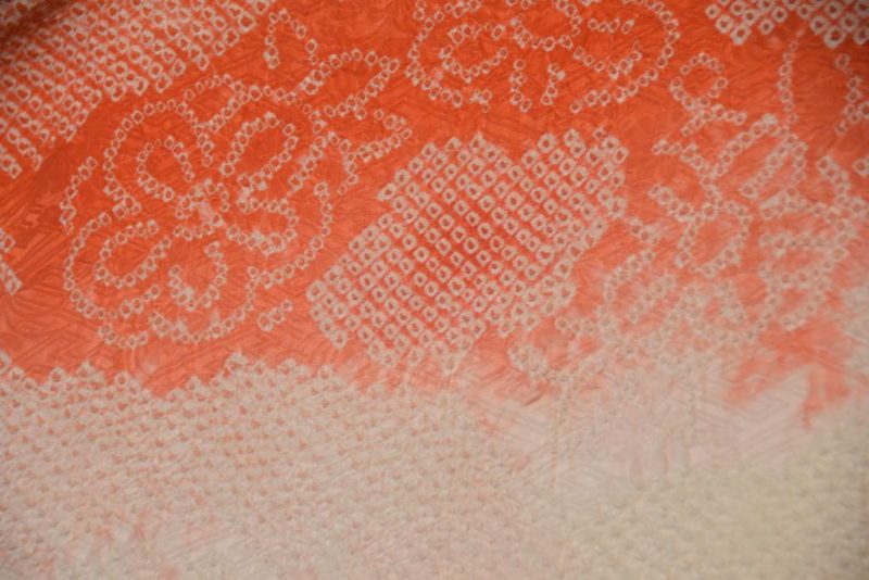 Apricot Fizz Shibori Silk Haori - Image 3