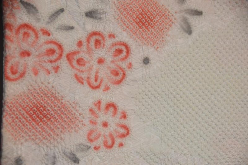 Apricot Fizz Shibori Silk Haori - Image 2