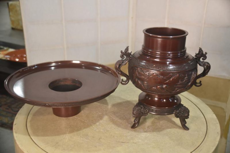 Bronze Usubata Vase Width:330mm - Image 6