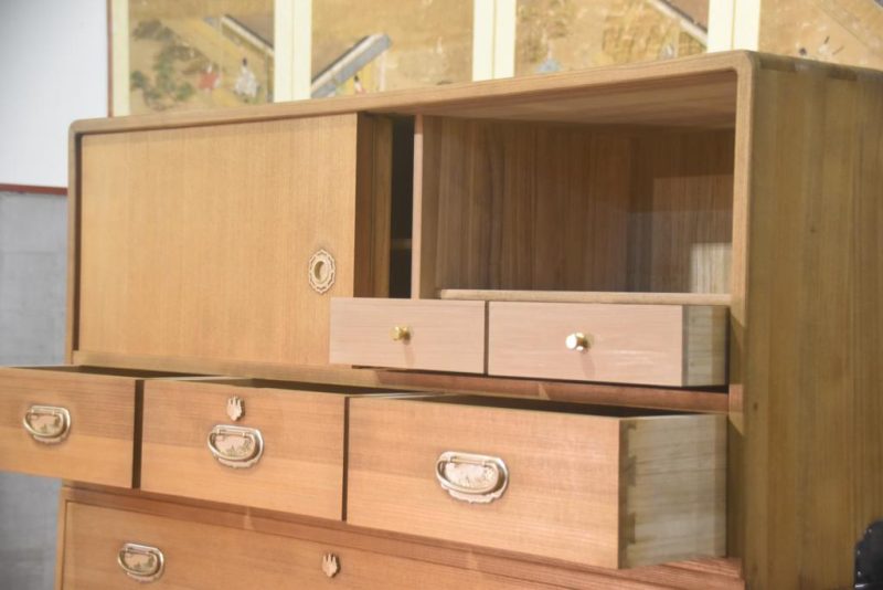 Japanese Vintage Wedding Chest (3 Sections) Width:1180mm - Image 6