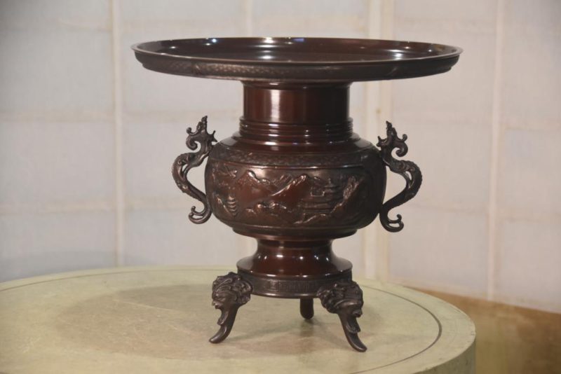 Bronze Usubata Vase Width:330mm - Image 5