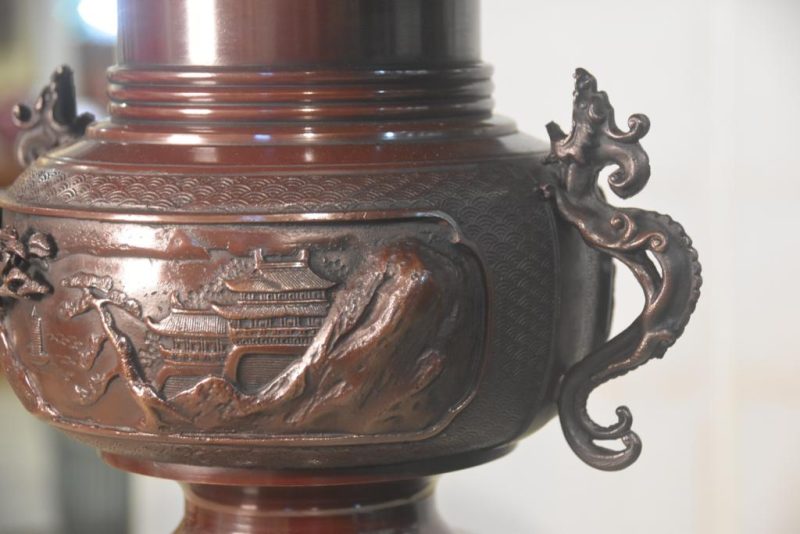 Bronze Usubata Vase Width:330mm - Image 3
