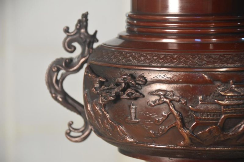 Bronze Usubata Vase Width:330mm - Image 2