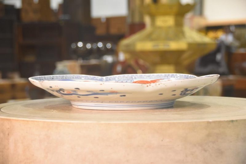 Japanese Koi Imari Plate Width:390mm - Image 7