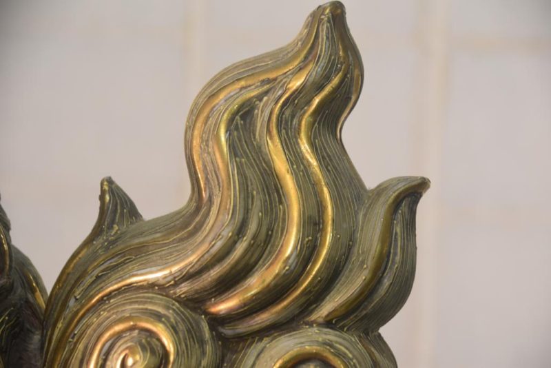 Large Kutani Pottery Shishi Buddhist Lion Dog Height:540mm - Image 4