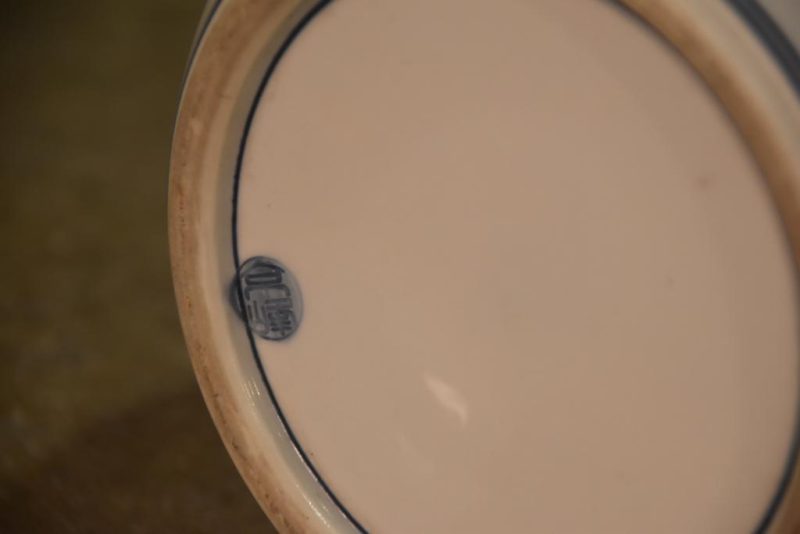 Kyoyaki Pottery Mizuzashi Width:145mm - Image 7