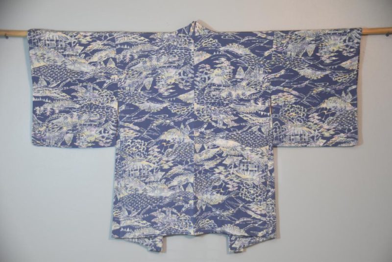 Blue Japanese Vintage Haori - Image 6