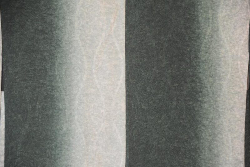 Vintage Silk Haori with Shades of Green - Image 2