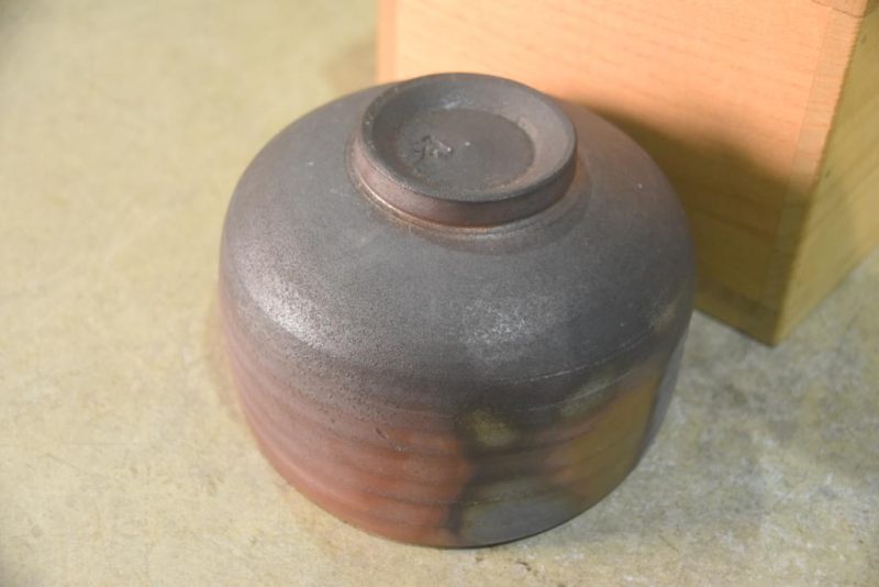 Bizen Pottery Chawan Tea Bowl in a Box Width:130mm - Image 5