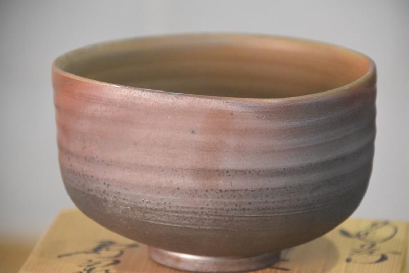 Bizen Pottery Chawan Tea Bowl in a Box Width:130mm - Image 3