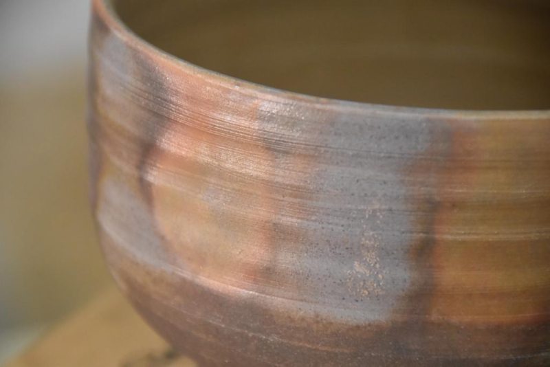 Bizen Pottery Chawan Tea Bowl in a Box Width:130mm - Image 9