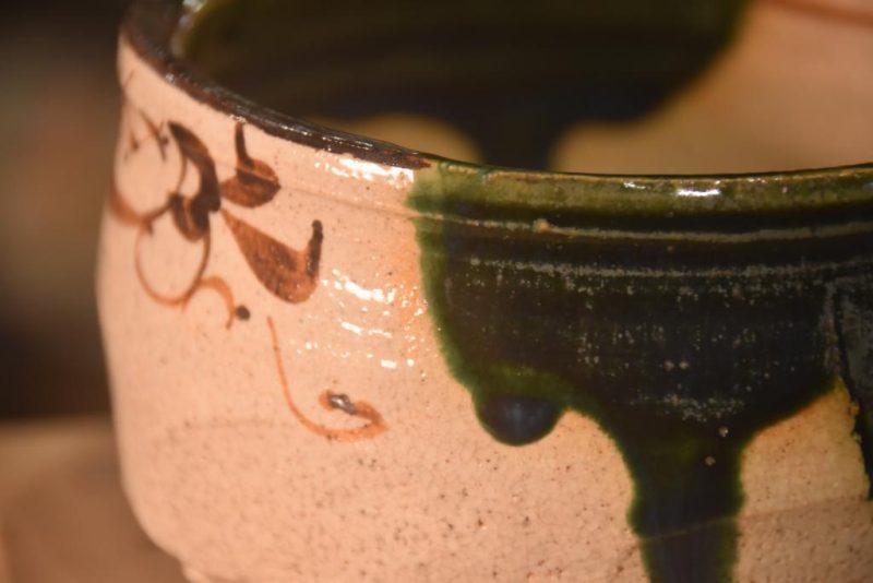 Oribe Pottery Chawan Tea Bowl in a Box Width:120mm - Image 2