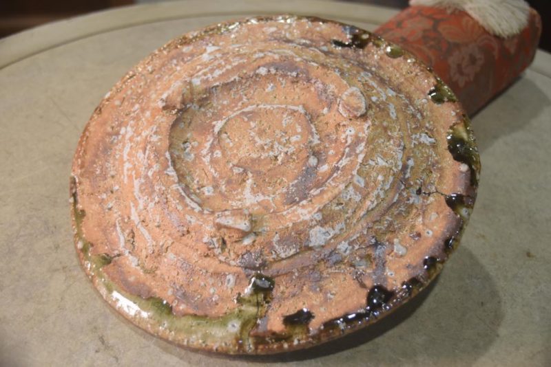 Shigaraki Pottery Plate by Takuma Murakoshi Width:240mm - Image 4