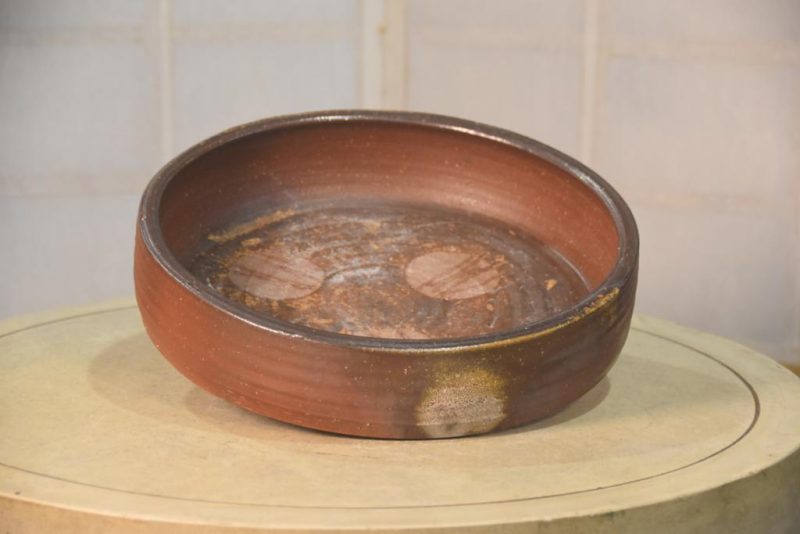 Bizen Suiban Ikebana Vase Width:322mm