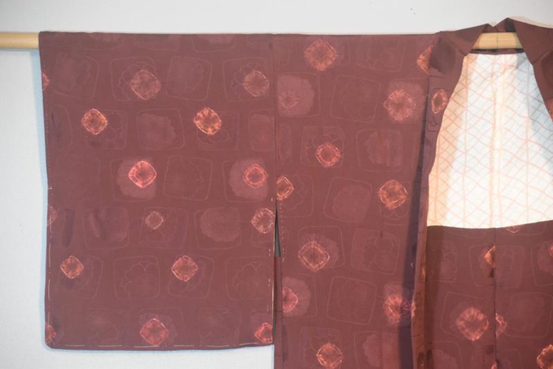Deep Maroon Silk Haori Jacket - Image 6