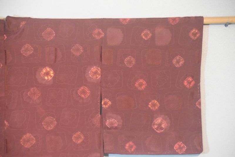 Deep Maroon Silk Haori Jacket - Image 3