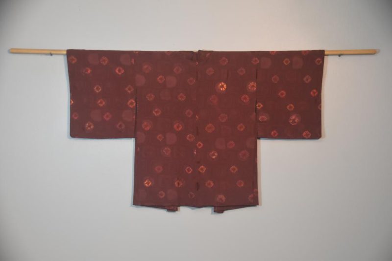 Deep Maroon Silk Haori Jacket