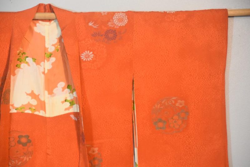 Rusty Red Silk Haori Jacket - Image 9