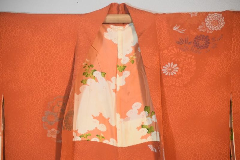 Rusty Red Silk Haori Jacket - Image 8